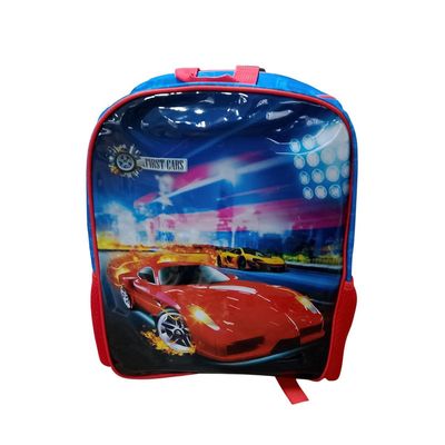 Mochila Infantil de Costas Corrida Carros Vermelha 13 Litros