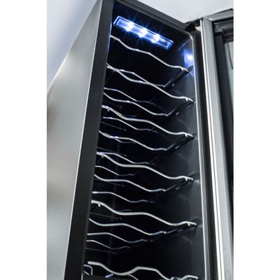 Adega de Vinho Climatizada Electrolux 12 garrafas Uma Porta Acabamento em Alumínio (ACB12) Bivolt