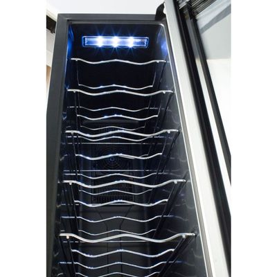 Adega de Vinho Climatizada Electrolux 12 garrafas Uma Porta Acabamento em Alumínio (ACB12) Bivolt