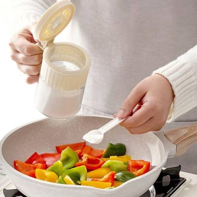 Porta Condimentos 250ml de Vidro com Colher Tampa Hermética