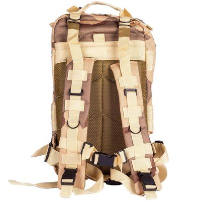 Mochila Multiuso Escolar Tática Cargueira 30 Litros Camping Pesca Cáqui