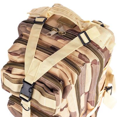 Mochila Multiuso Escolar Tática Cargueira 30 Litros Camping Pesca Cáqui