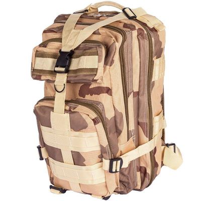 Mochila Multiuso Escolar Tática Cargueira 30 Litros Camping Pesca Cáqui
