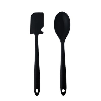 Luva Profissional Silicone Colher e Espatula Preto Kit 3un