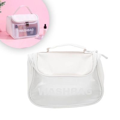 Necessaire Feminina Viagem Gancho Mala Organizadora Pendurar Branco