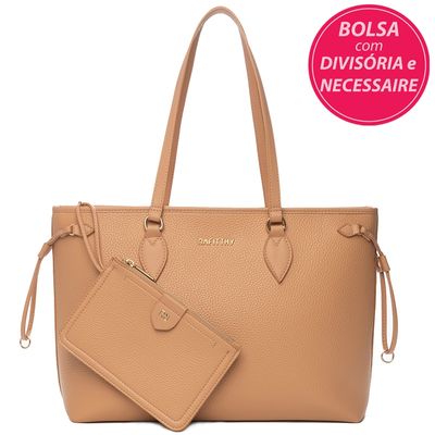 Bolsa Tote Feminina Shopper Ombro Rafitthy 28.24140 Nude