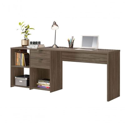 Mesa Para Computador Office Zínia Nogal - Moveisaqui