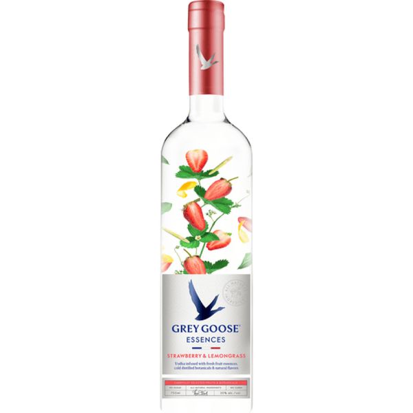 Vodka Grey Goose Essences Strawberry e Lemongrass 750ml Grey Goose Essences Strawberry e Lemongrass 750ml