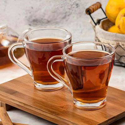 Conjunto 3 Canecas de Vidro 265ml Café Chá Leire Cappuccino
