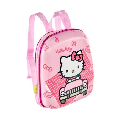 Mochila Escolar Infantil de Costas Hello Kitty Rosa