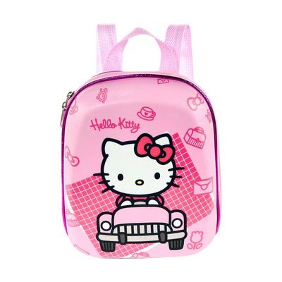 Mochila Escolar Infantil de Costas Hello Kitty Rosa