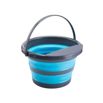 Balde Dobrável Multiuso 04 Litros 24cm x 15cm com Escorredor