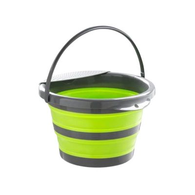 Balde Dobrável Multiuso 04 Litros 24cm x 15cm com Escorredor