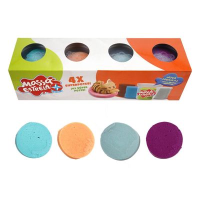 Massinha de modelar 4X Super Potes - Brinquedos Estrela