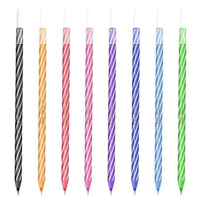 Kit Caneta Esferográfica Cis Spiro 0.7 Com 8 Cores