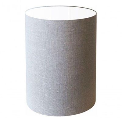 Cúpula Abajur E Luminária Cilíndrica Vivare Cp-7004 ø15x25cm - Bocal Nacional Rustico-cinza