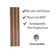 Painel Ripado Parede Versátil Kit 100 Placas Mdf 45 X 11 Cm Castanho