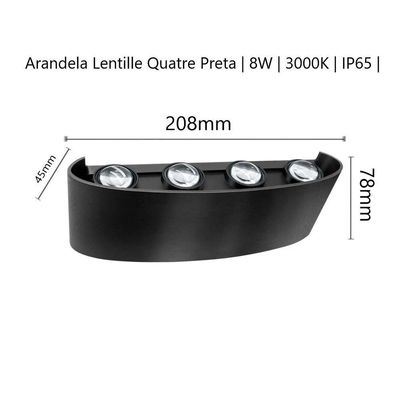 Downlight De Led 8w - Arandela Sobrepor Led 8w Luz 3000k Bivolt