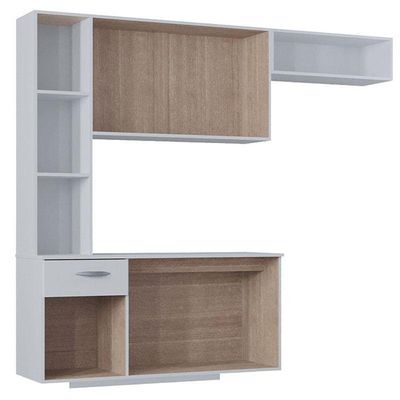 Cozinha Com Balcão Isis 163 Cm Branco - Poquema