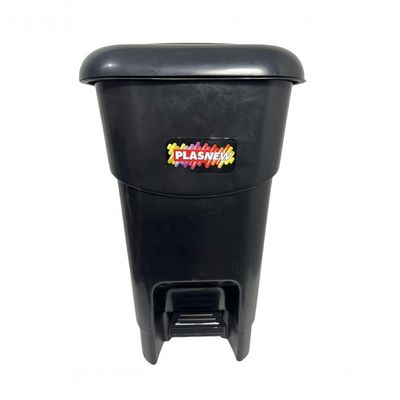Coletor Cesto Lixeira De Pedal 40 Lt Plasnew Preto
