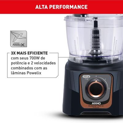 Multiprocessador Arno Multichef 700W Preto MP72 220V