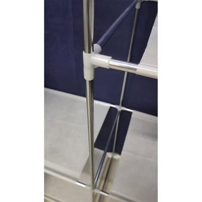 Guarda Roupa Cabideiro Portatil Sapateira Organizadora Multiuso Quarto Closet Camping Praia Roxo