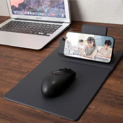Carregador Celular Inducao Sem Fio Escritorio 3 Em 1 Mousepad Wireless Base Mouse Pad Gamer Compativel Universal Fonte P