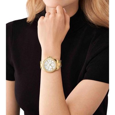 Relógio Michael Kors Feminino Ref: Mk7401/1dn Fashion Dourado