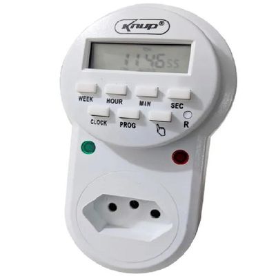 Temporizador Timer Digital Tomada Programável Liga e Desliga - Bivolt