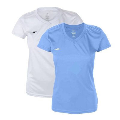 Kit 2 Camisetas Penalty X Feminina P / Azul e Branco