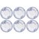 Jogo 6 Pratos Fundos 23cm Porcelana Tramontina Azzura 330ml Servir Sopas Caldos Mesa Posta
