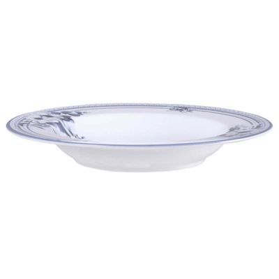 Jogo 6 Pratos Fundos 23cm Porcelana Tramontina Azzura 330ml Servir Sopas Caldos Mesa Posta