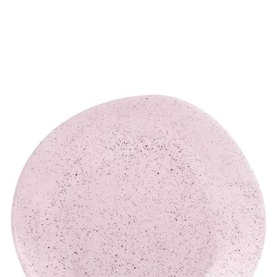 Jogo de 6 Pratos Fundos Oxford Ryo Pink Sand Rosa Claro 22,5cm Porcelana