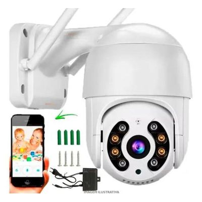 Câmera Ip Icsee ptz speed dome Prova D'água Infravermelho Externa Wifi Hd