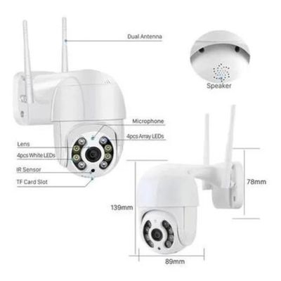 Câmera Ip Icsee ptz speed dome Prova D'água Infravermelho Externa Wifi Hd