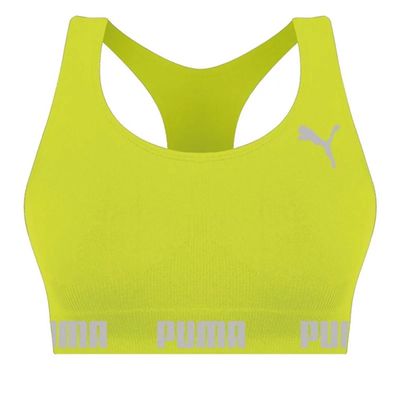 Kit 3 Tops Puma Nadador Sem Costura Feminino M / Roxo/Verde