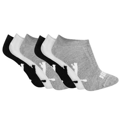Kit 6 Pares de Meia Puma Sapatilha Esportiva 39-43 / Preto e Branco