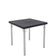 Mesa Geo Tramontina Beta Quadrada Suma Grafite Base Alumínio