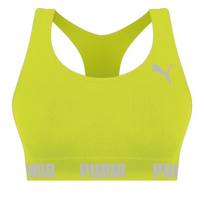 Kit 4 Tops Puma Nadador Sem Costura Feminino P / Verde/Preto