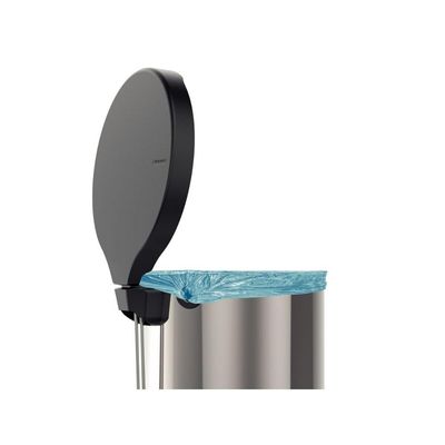 Lixeira Inox com Pedal New Tramontina com Acabamento Polido 30 L