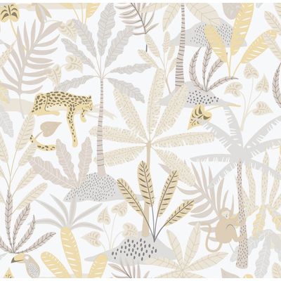 Papel de Parede Enzo Selva Bege e Cinza 286-3