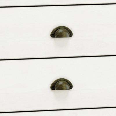 Cômoda Para Quarto Closet 4 Gavetas Madeira Maciça Mazzaro F06 Branco Freijó - Lyam Decor