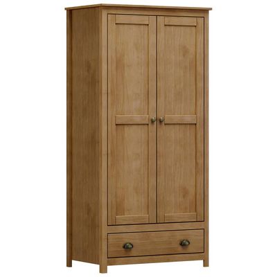 Guarda Roupa Solteiro 2 Portas 1 Gaveta Madeira Maciça Mazzaro F06 Freijó - Lyam Decor