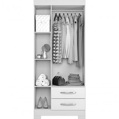 Guarda-roupa 3 Portas Nt 5000 Branco - Notável