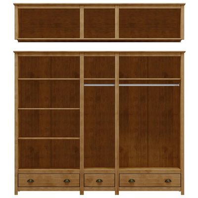 Guarda Roupa Casal 10 Portas Com Espelho e Maleiro Mazzaro F06 Freijó - Lyam Decor