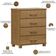 Cômoda Para Quarto Closet 4 Gavetas Madeira Maciça Zahav F06 Freijó - Lyam Decor
