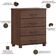 Cômoda Para Quarto Closet 4 Gavetas Madeira Maciça Zahav F06 Café - Lyam Decor