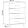 Cômoda Para Quarto Closet 4 Gavetas Madeira Maciça Zahav F06 Café - Lyam Decor