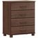 Cômoda Para Quarto Closet 4 Gavetas Madeira Maciça Zahav F06 Café - Lyam Decor