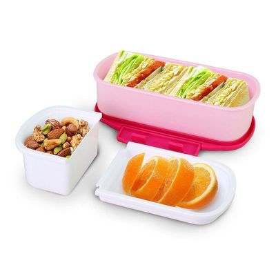 Conjunto Lancheira Térmica Com Pote P- Lanche 450ml E Garrafa - Mochila Escolar Pink